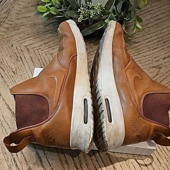 Nike Air Max Thea 7.5 mid ale brown leather sneakers boot - Picture 4 of 10